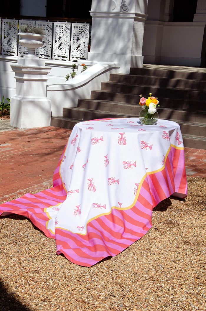 Pink Lobster Tablecloths