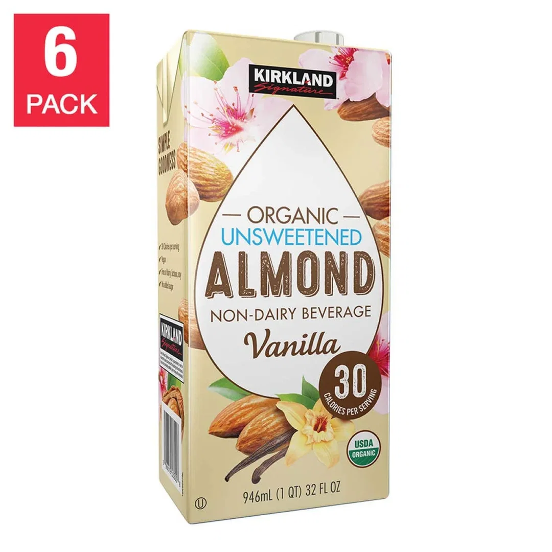 Organic Non-Dairy Unsweetened Vanilla Almond Beverage (32 fl. oz)