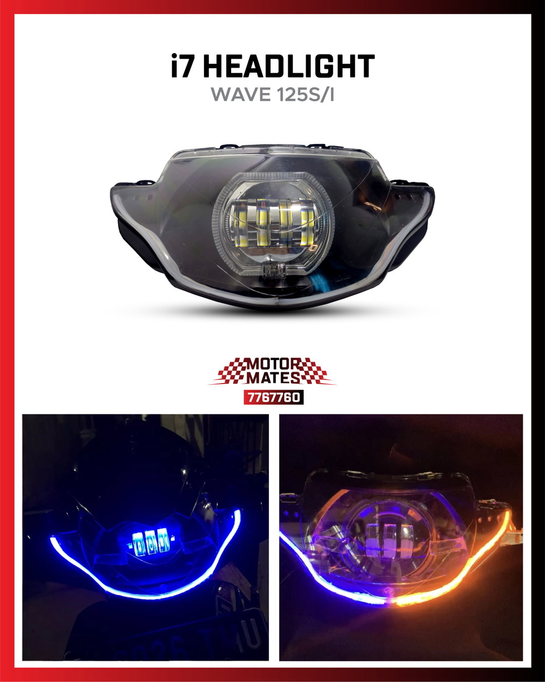 i7 Headlight (Wave 125s / i )