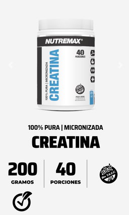 CREATINA MICRONIZADA X 200GR (Nutremax)