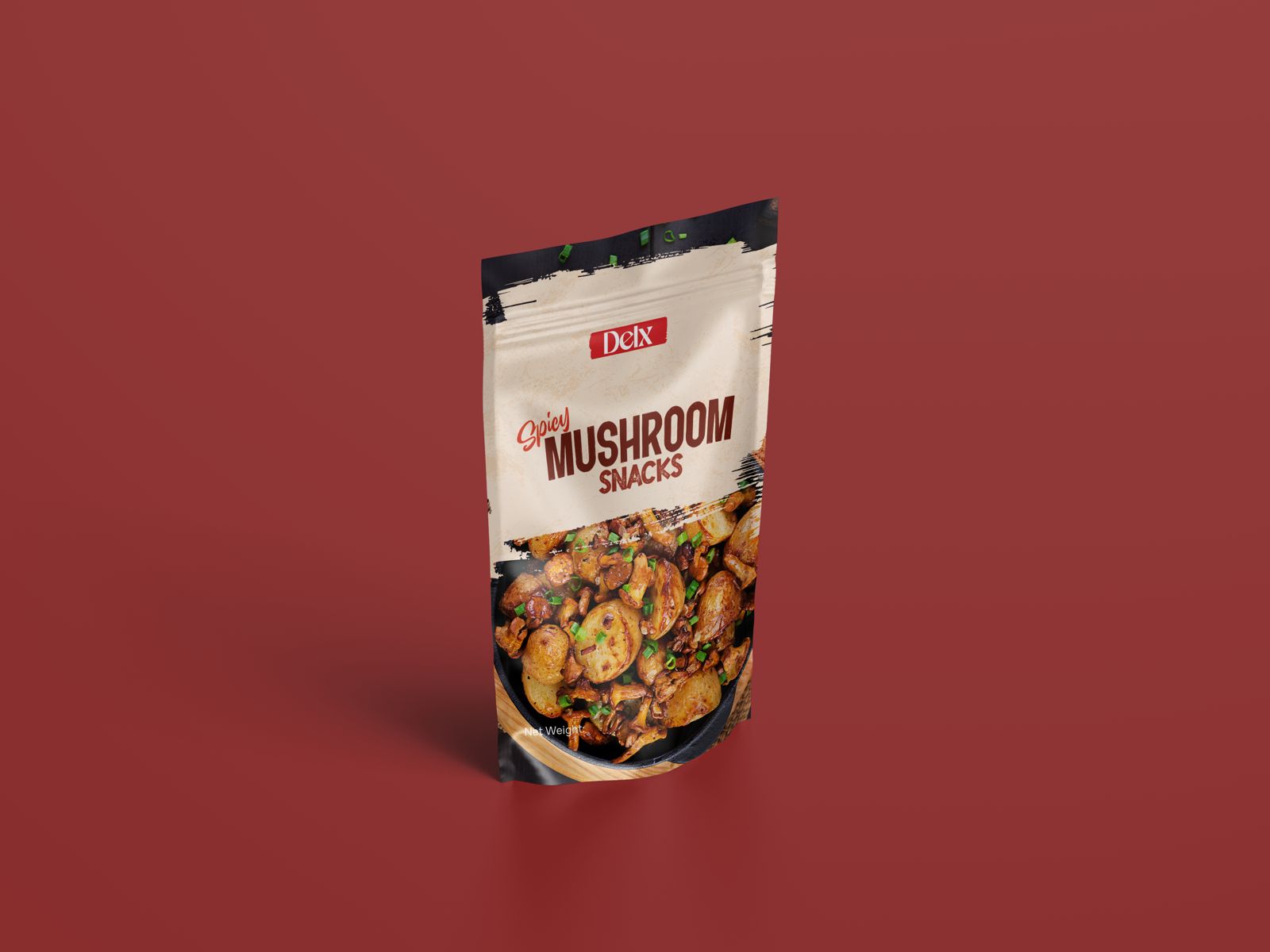 Delx spicy Mushroom kebabs snack 