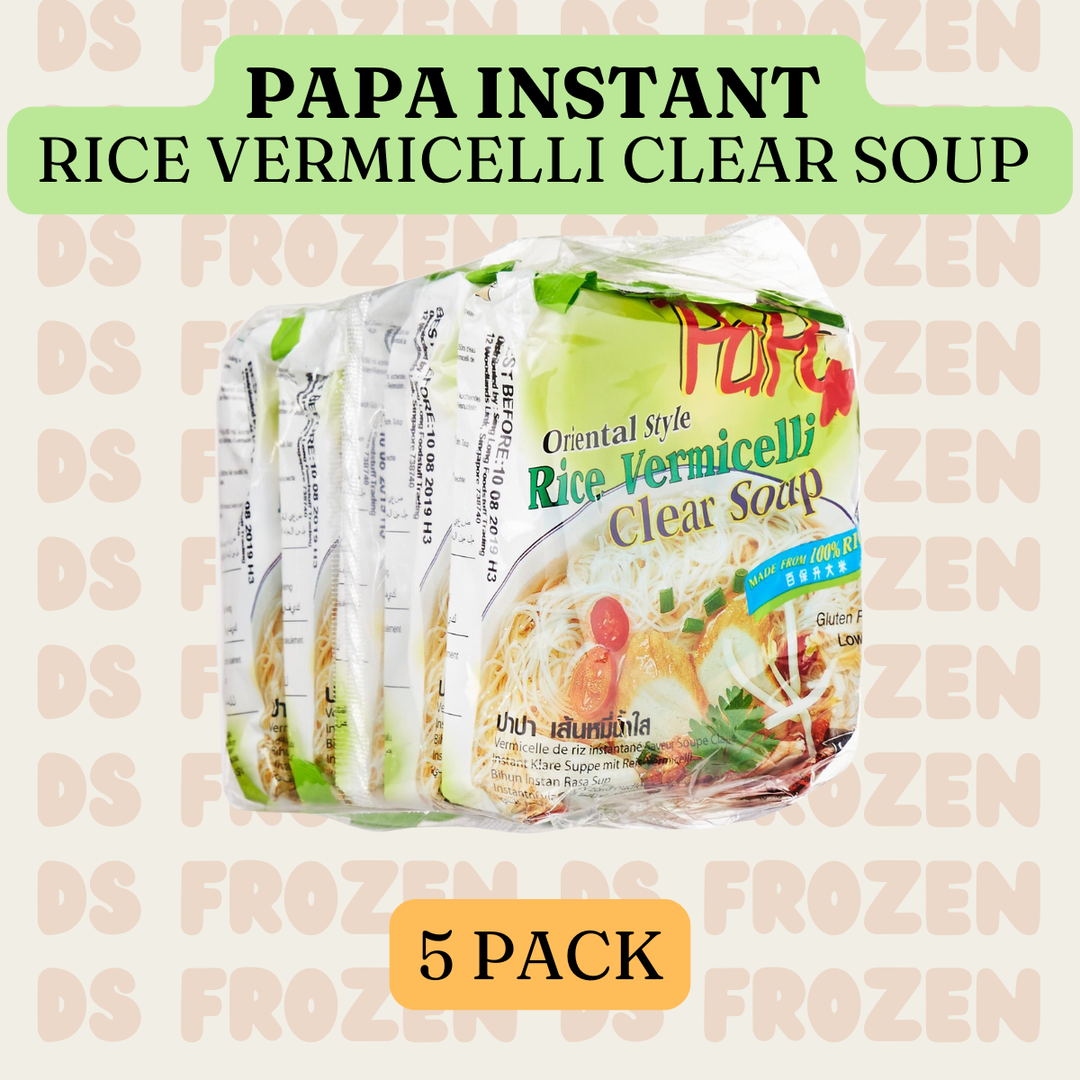 PAPA INSTANT RICE VERMICELLI CLEAR SOUP 5 PACK ( BIHUN )