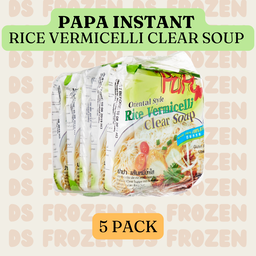PAPA INSTANT RICE VERMICELLI CLEAR SOUP  5 PACK ( BIHUN ) 