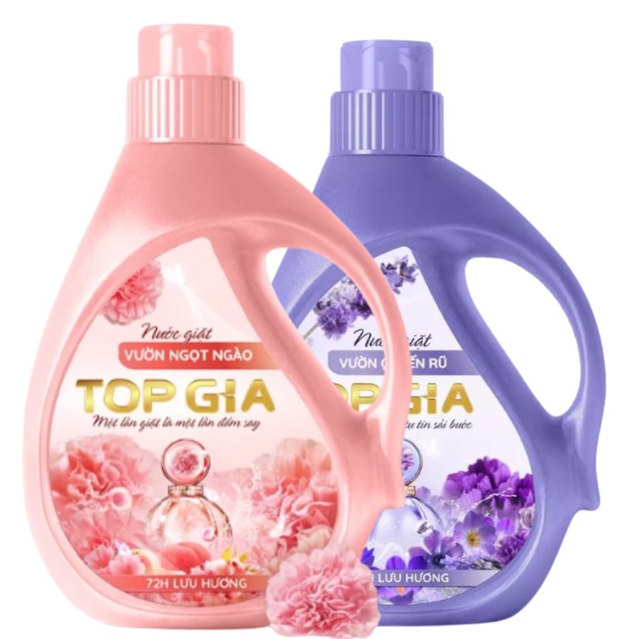 សាប៊ូបោកខោអាវទឹកម៉ាក TOP GIA 1 កេស (១កាដុងឡាវិនឌឺ ១កាដុងផ្កាកុឡាប)