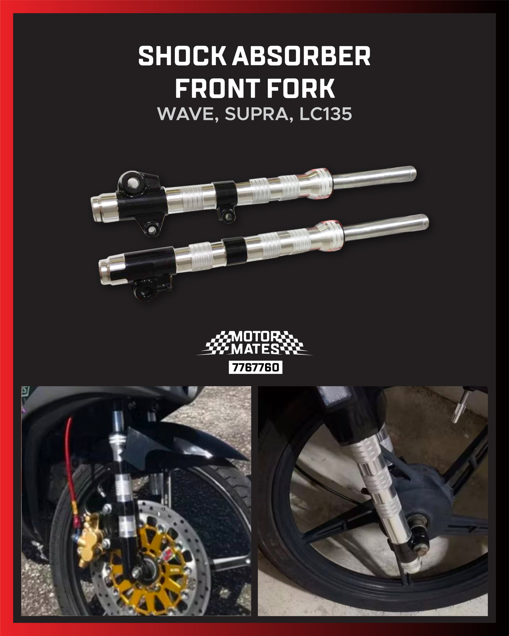 Shock Absorber Front Fork (Wave, Supra, LC135)_0
