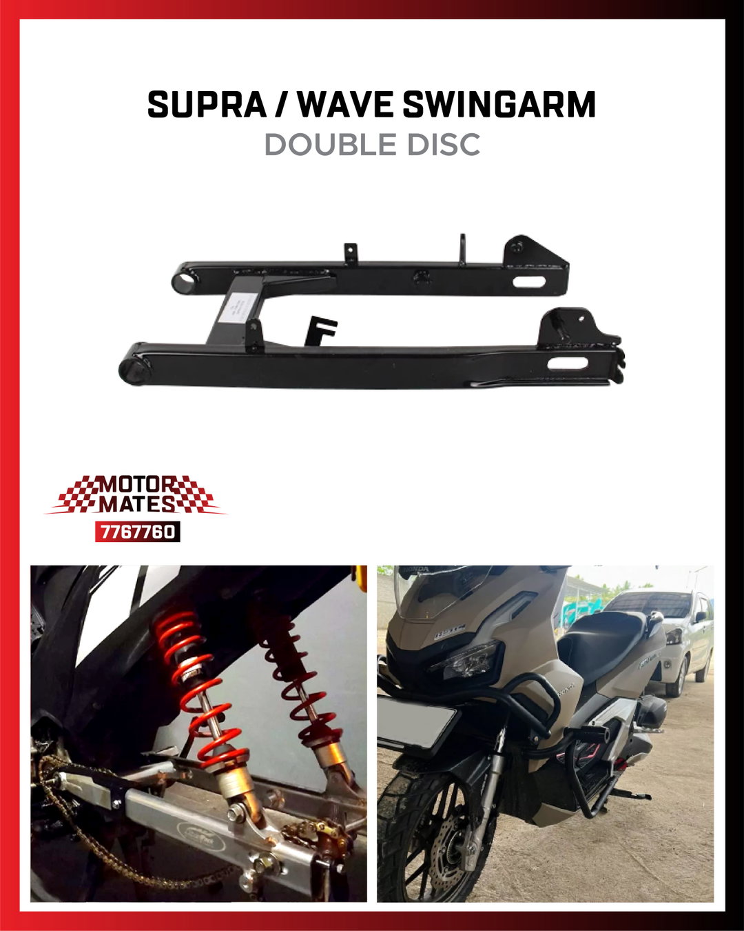 Supra / Wave Swingarm (Double Disc)