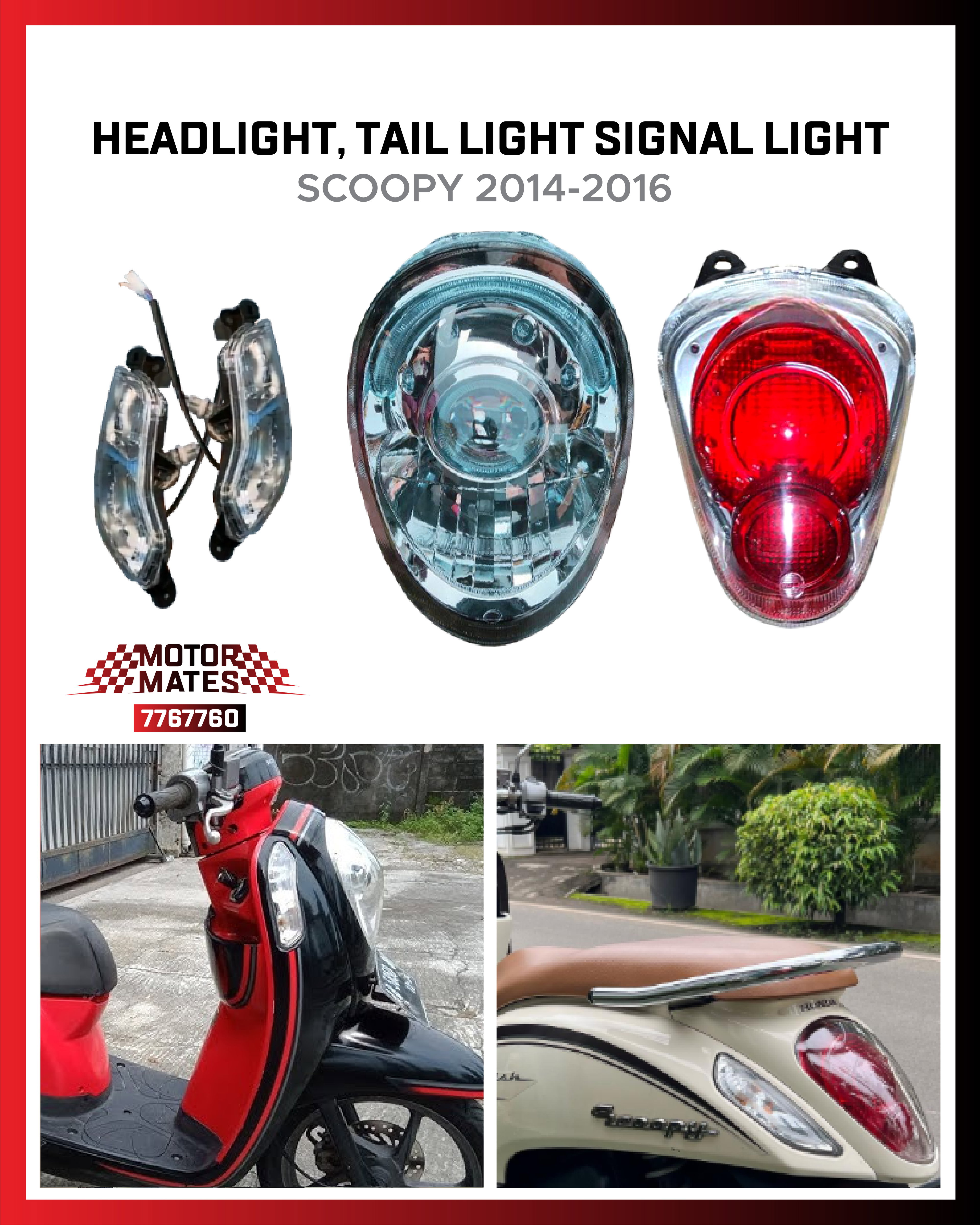 Headlight, Tail Light, Signal Light (Scoopy 2014-2016)