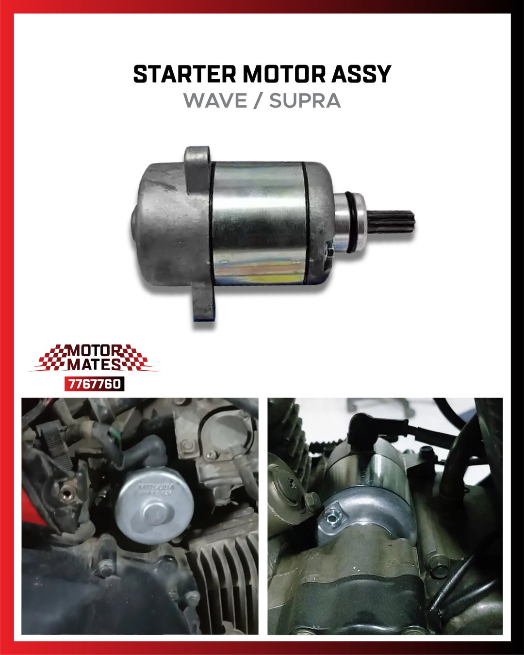 Starter Motor (Wave / Supra)