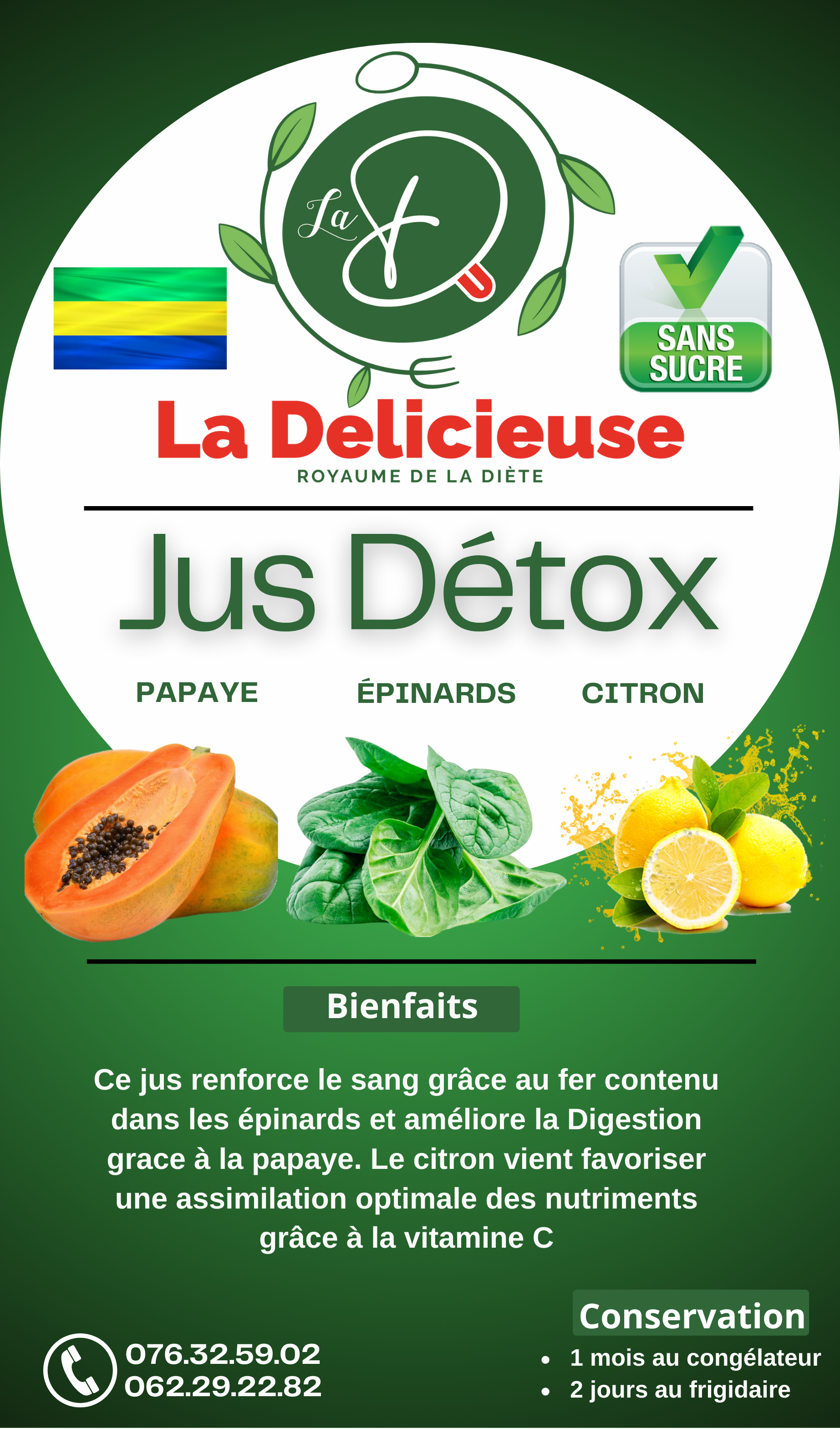 Papaye, Épinards, Citron _0