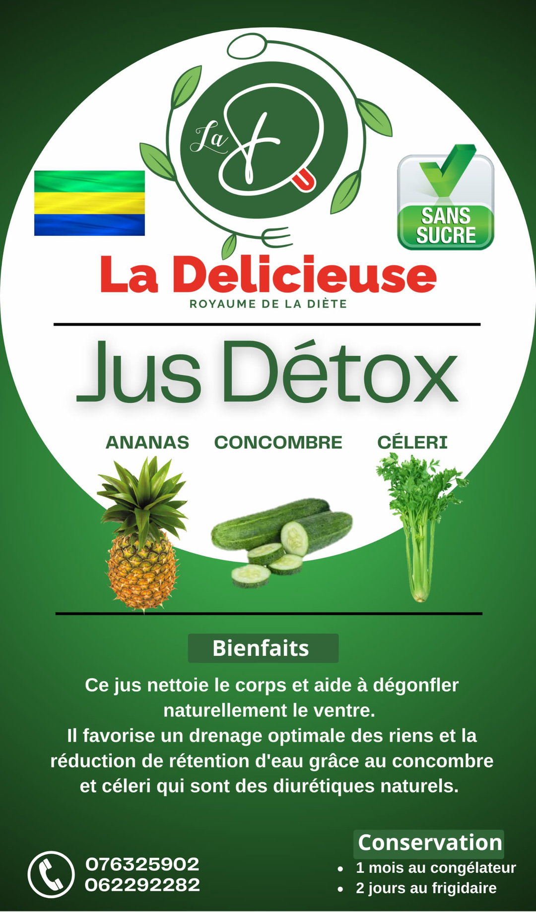 Ananas, Concombre, Céleri