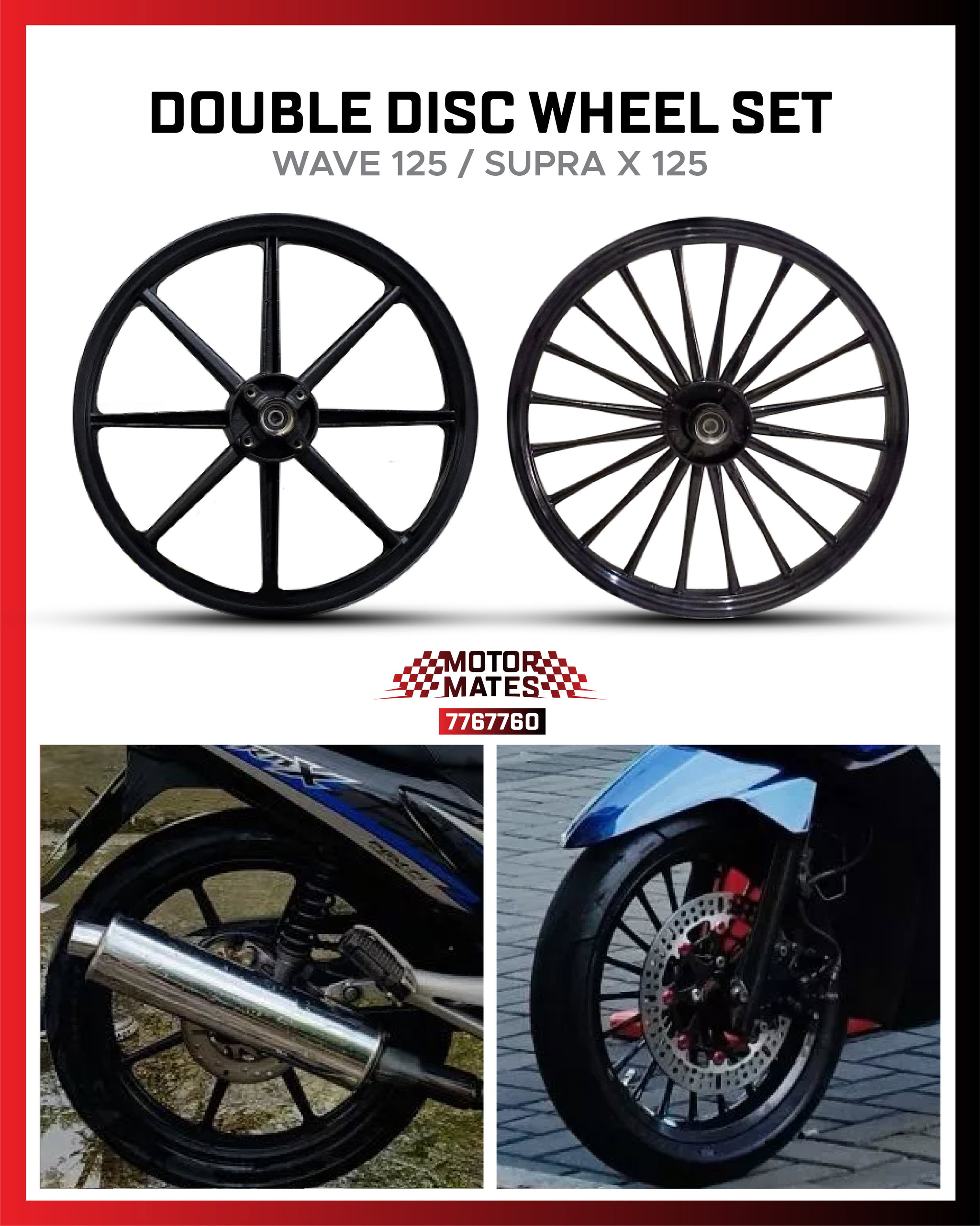 Double Disc Wheel Set (Wave 125 / Supra x 125)_0