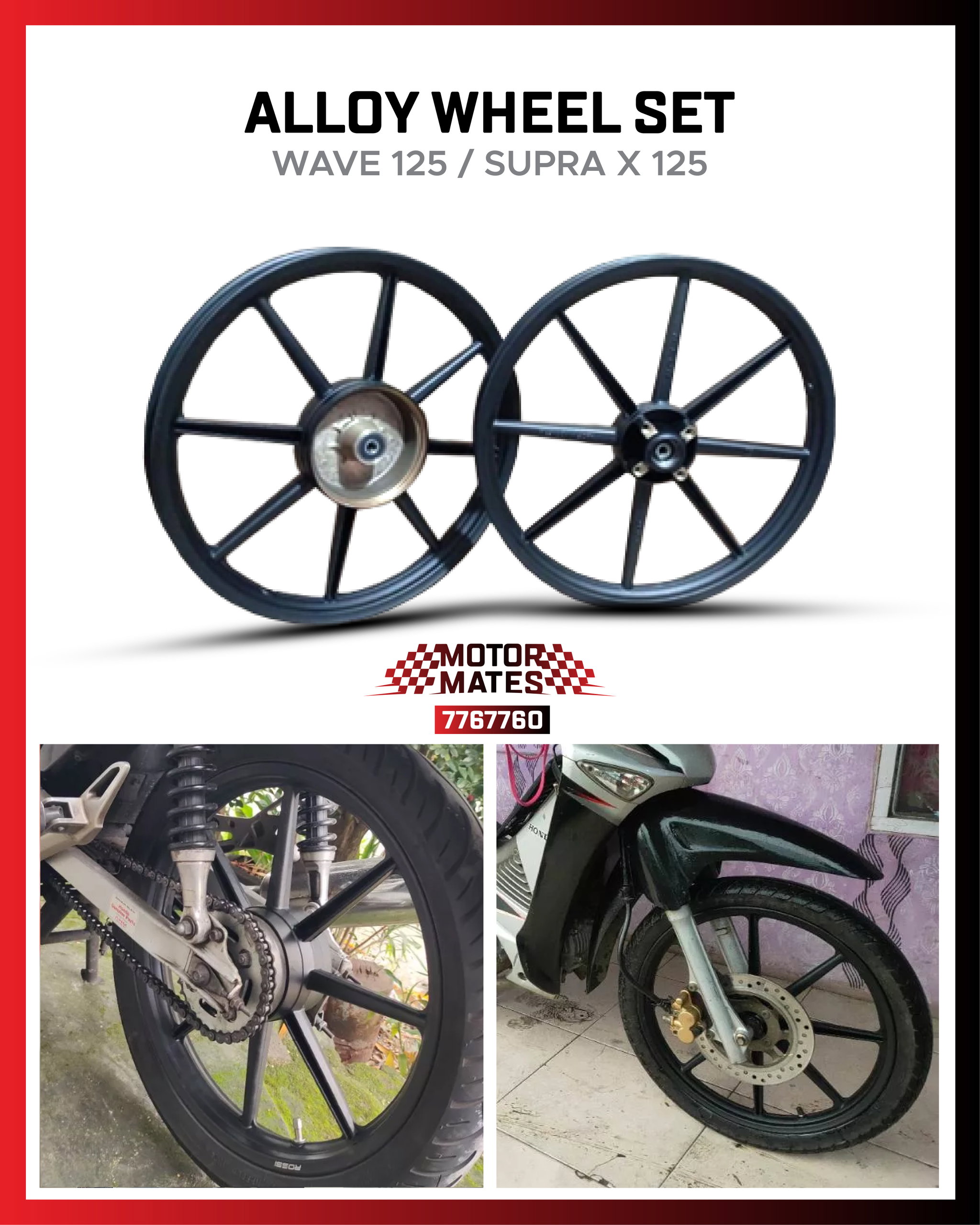 Alloy Wheel Set (Wave 125 / Supra 125)_0
