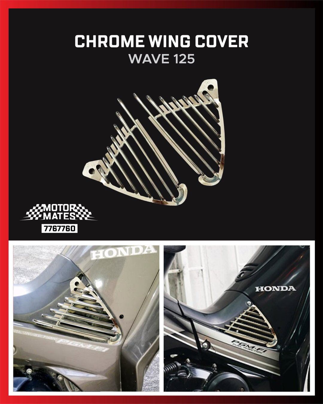 Chrome Wing Cover
