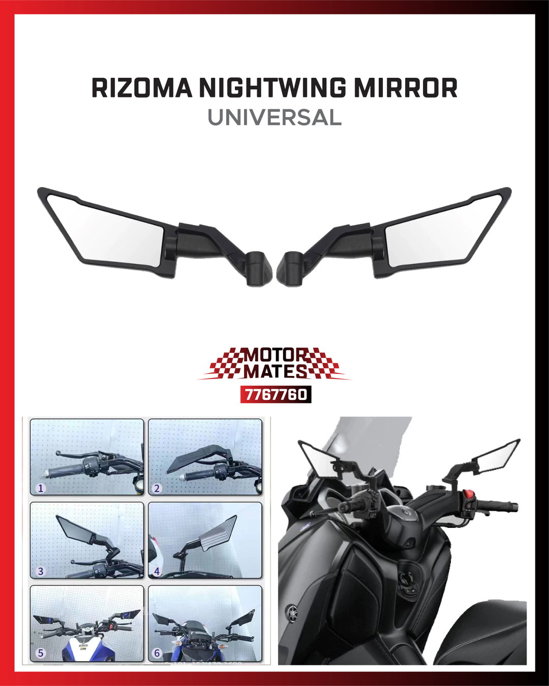 Rizoma Nightwing Mirror (Universal)