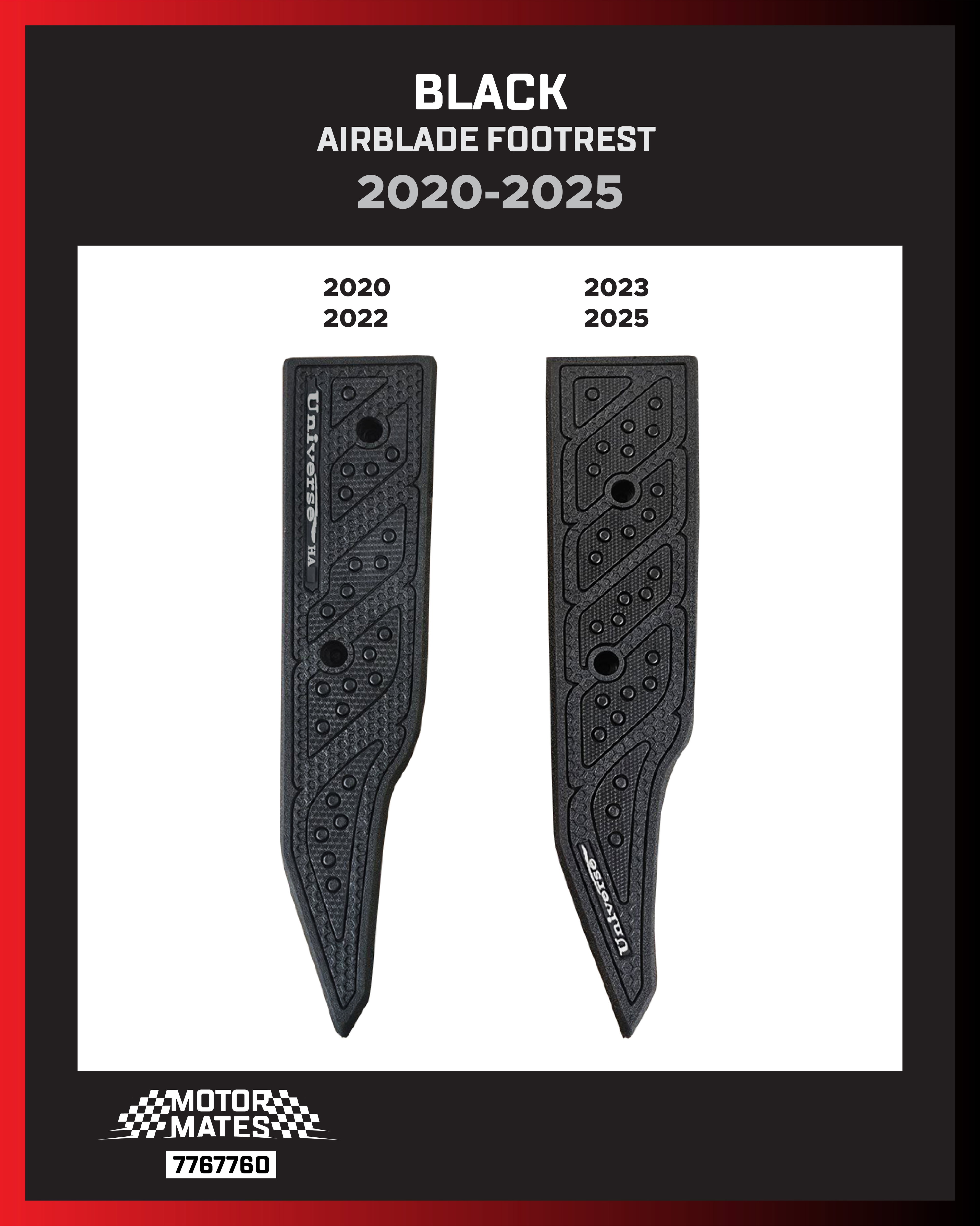 Black Airblade Footrest (2020-2025)
