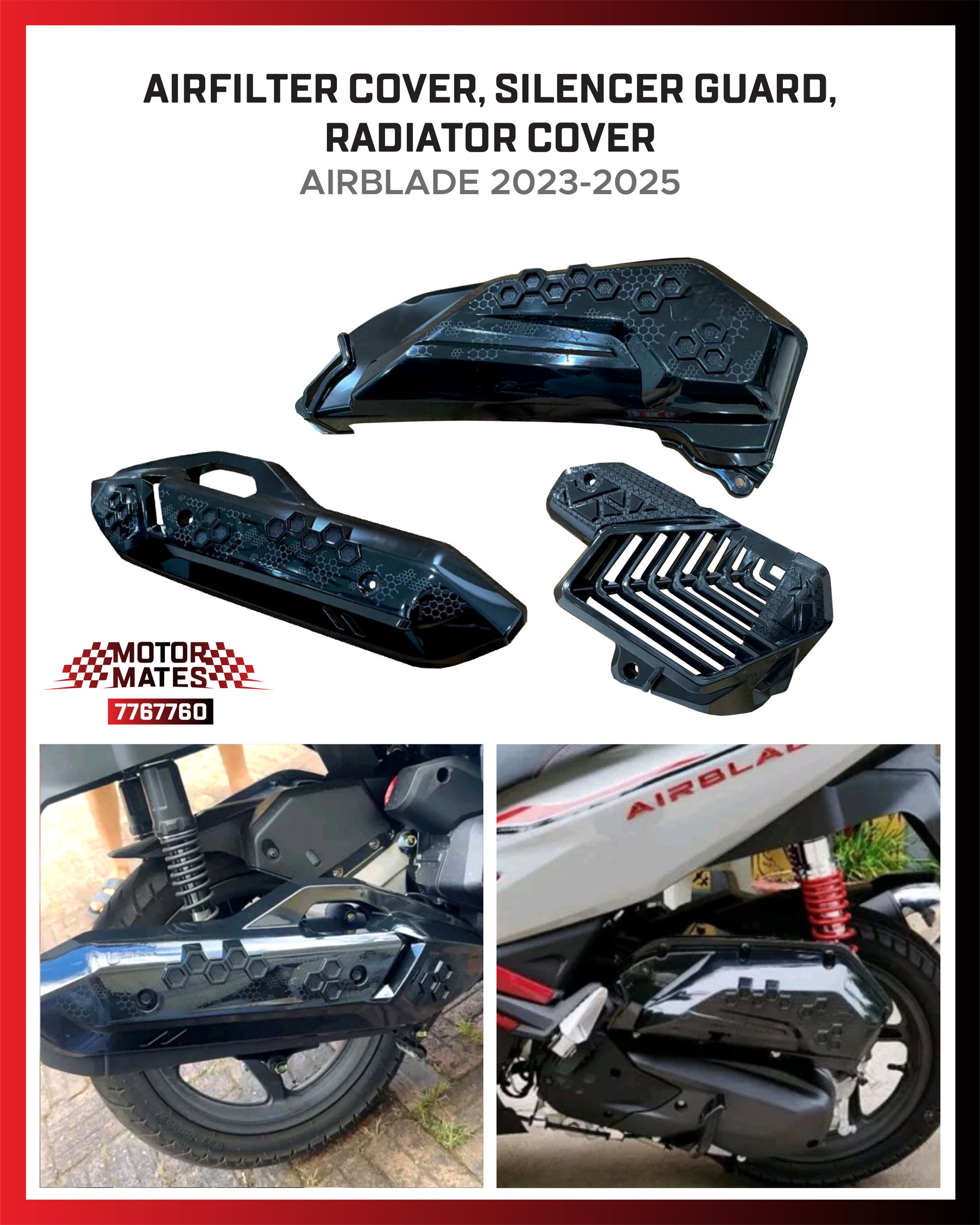 Airfilter Cover, Silencer Guard, Radiator cover (Airblade 2023-2025)_0