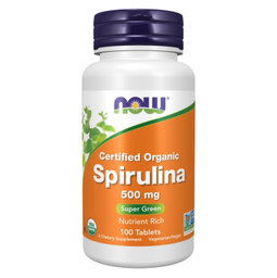 NOW - Spirulina, Organic 500 mg Tablets