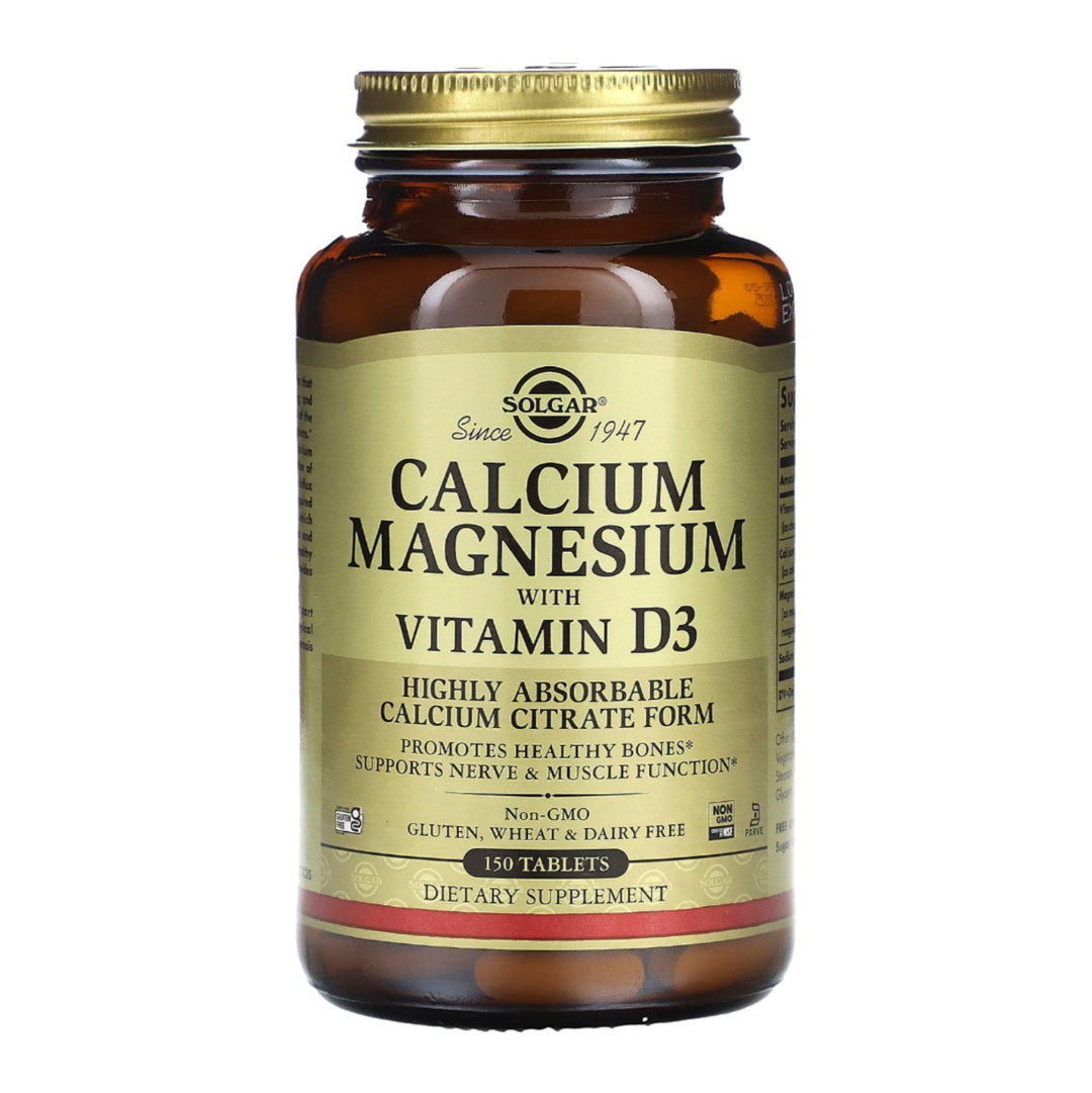 Solgar - Calcium Magnesium with Vitamin D3 Tablets