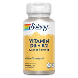 Solaray - Vitamin D3 + K2