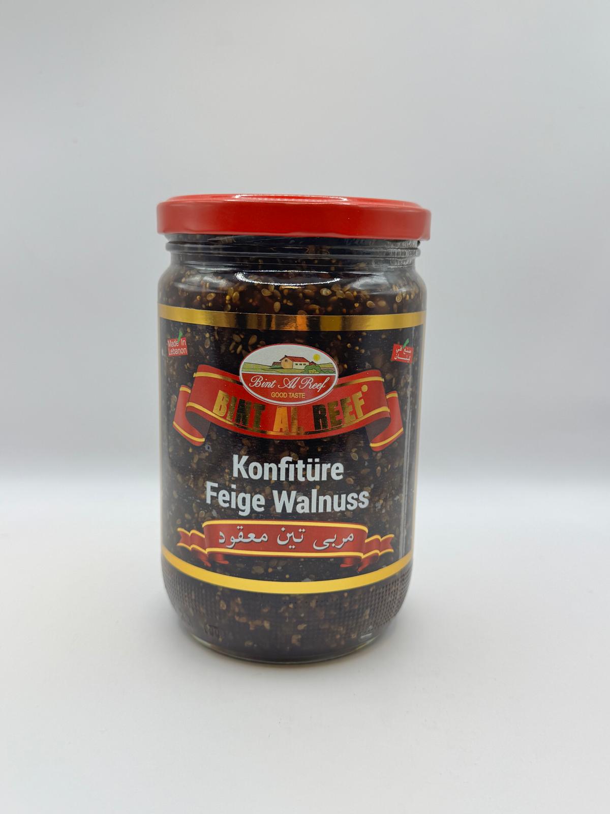 800g| Bint Al Reef Feigenmarmelade mit Walnuss | مربى تين بالجوز_0
