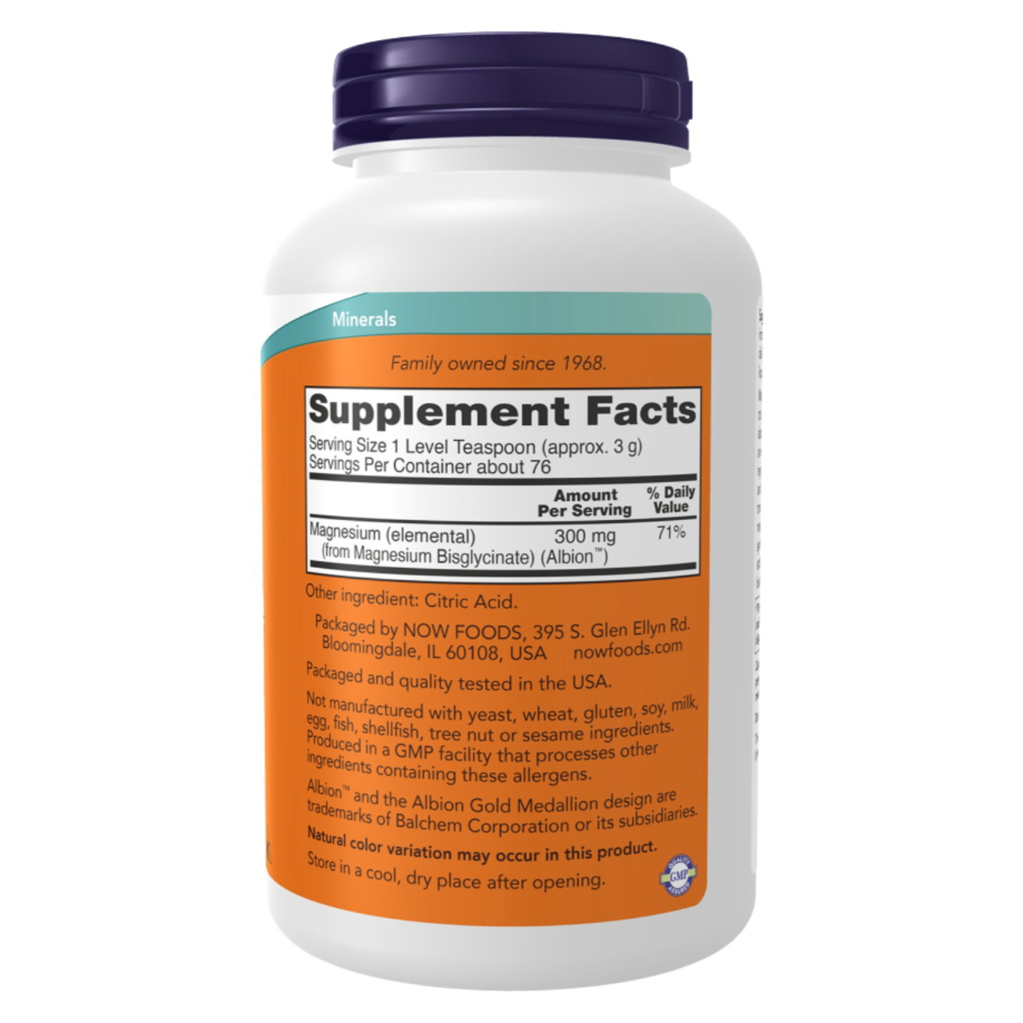 NOW - Magnesium Bisglycinate Powder_2