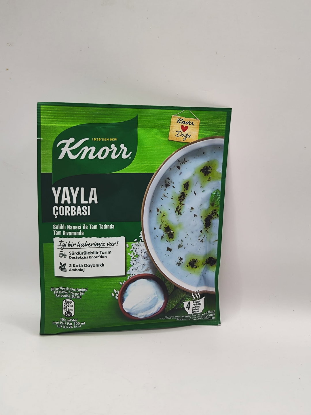 | Knorr Plateau Suppe | شوربة اللبن بالأرز والنعناع