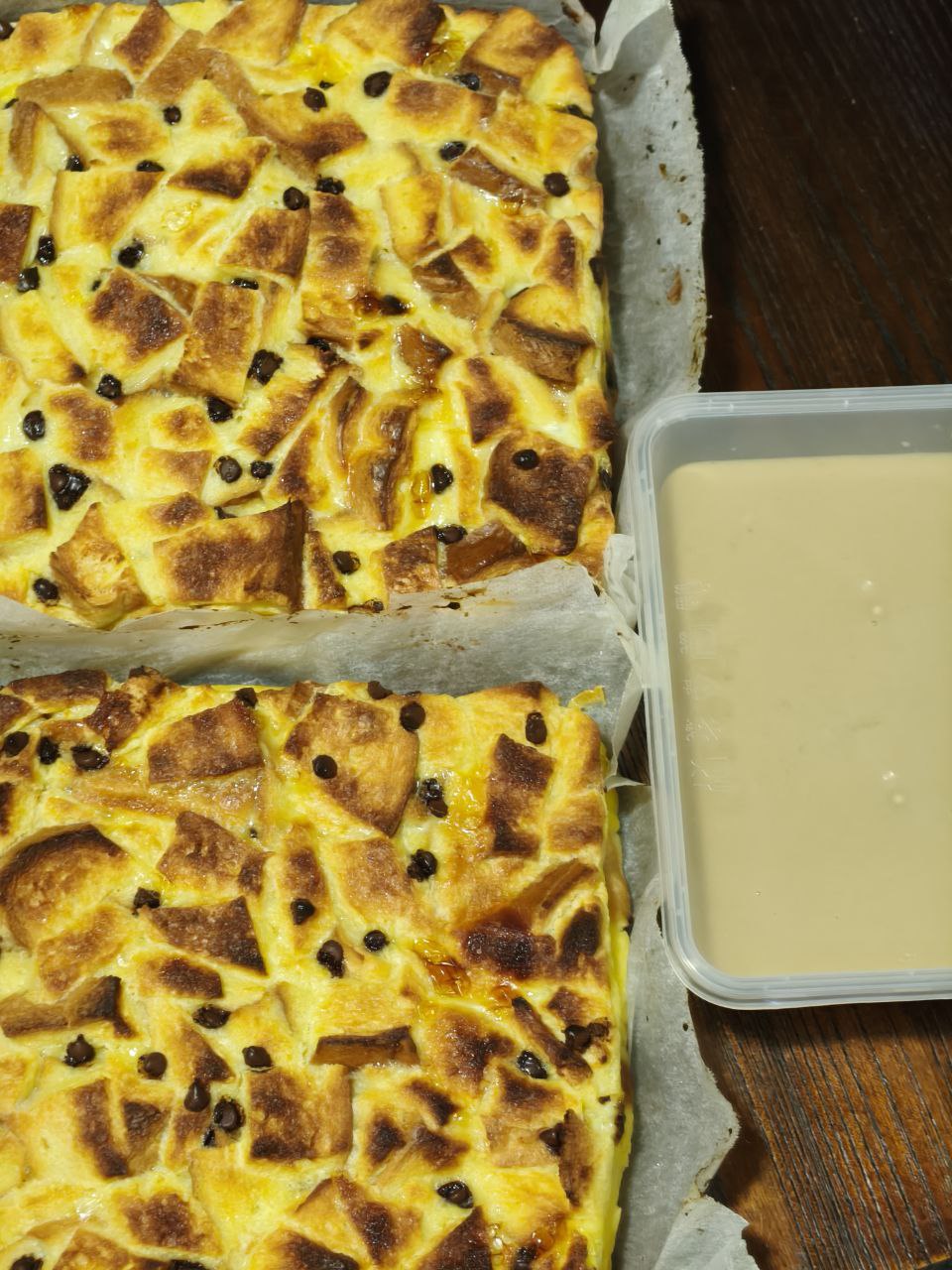 Chocolate Chip Bread Pudding