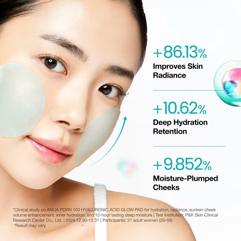 ANUA PDRN 100 Hyaluronic Acid Glow Pad Hydratant Éclat Anti-Age_1