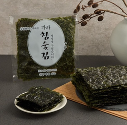 Korean Charcoal-grilled Seaweed 炭焼き海苔 참숯구이김