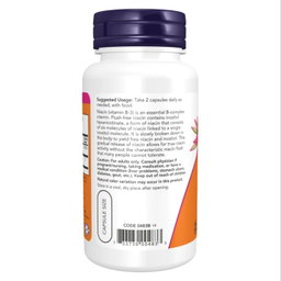NOW - Flush-Free Niacin 250 mg Veg Capsules