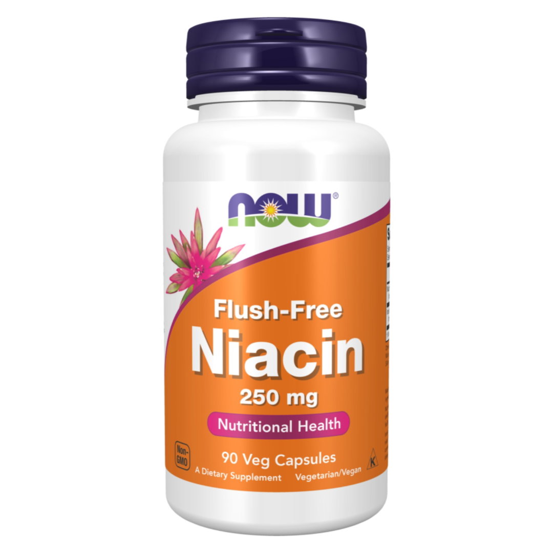 NOW - Flush-Free Niacin 250 mg Veg Capsules