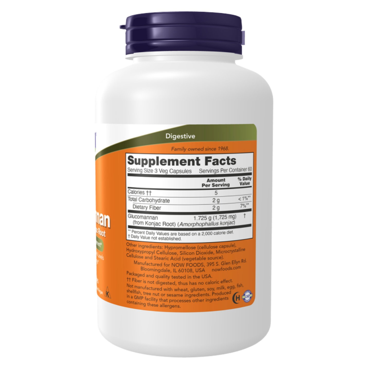 NOW - Glucomannan 575 mg Veg Capsules_2