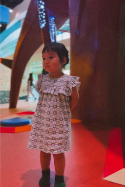 Twin Stars Linen Dress (Girl)