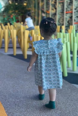 Twin Stars Linen Dress (Girl)