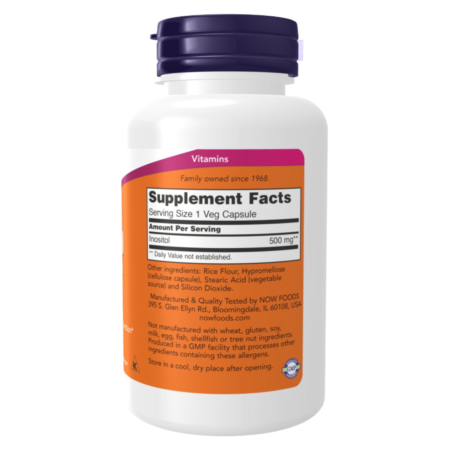 NOW - Inositol 500 mg Veg Capsules_2