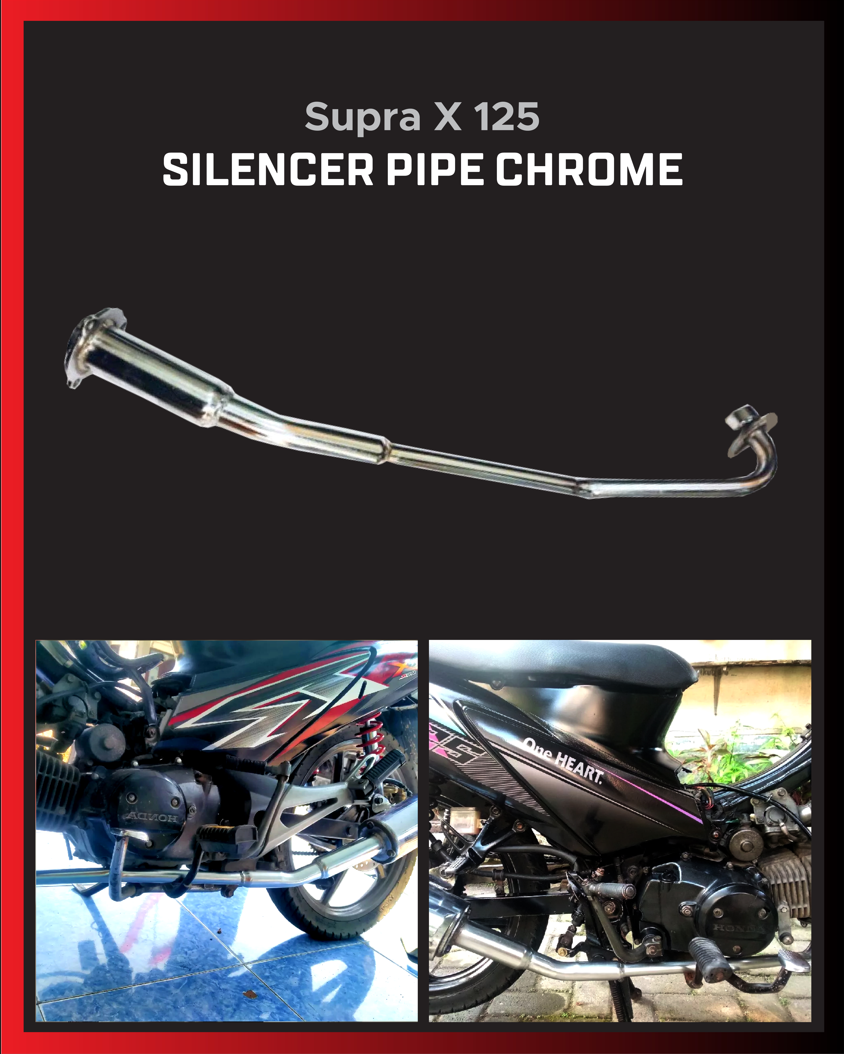 Silencer Pipe Chrome (Supra x 125)