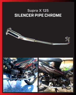 Silencer Pipe Chrome (Supra x 125)