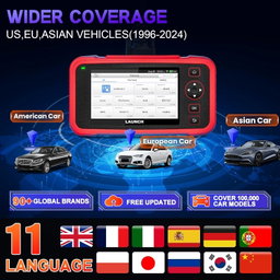 LAUNCH CRP129I V2.0 - Scanner OBD2 4 Systèmes | 12 Réinitialisations Service | Diagnostic Moteur/Boîte/ABS/Airbag | Mise à Jour Gratuite Illimitée