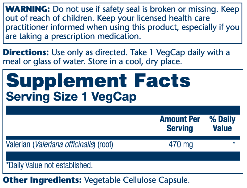 Solaray - Valerian Root 470mg_1