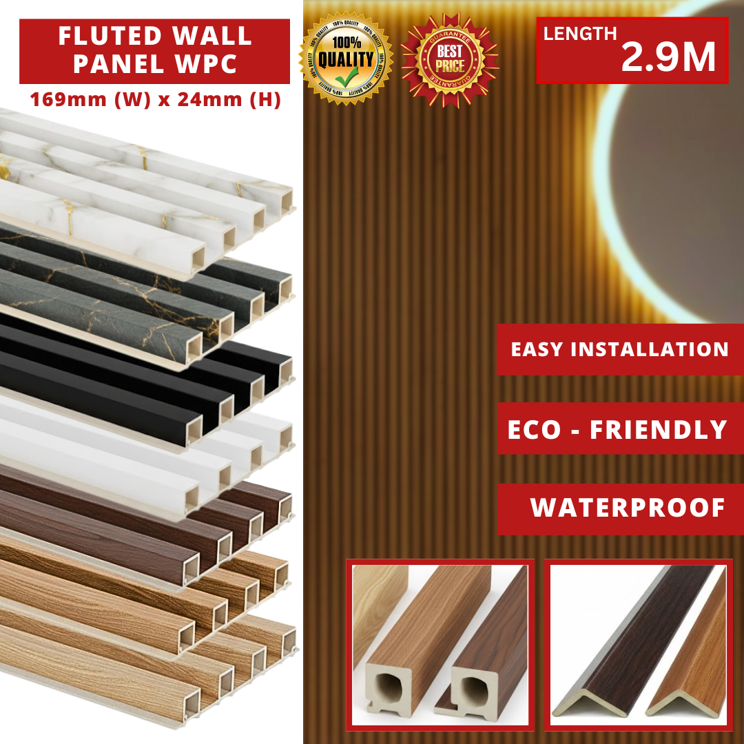 10FT FLUTED WALL PANEL WPC