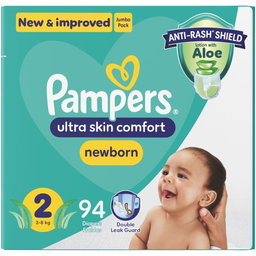 Pampers New Baby Dry 3-6kg Nappies 94s Size 2 Jumbo Pack 