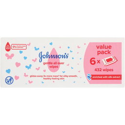 Johnsons Baby Wipes Gentle All Over Wipes Pack Of 432 Wipes