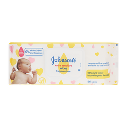 Johnson's Baby Wipes Extra Sensitive 6 Value Pack 336 Wipes