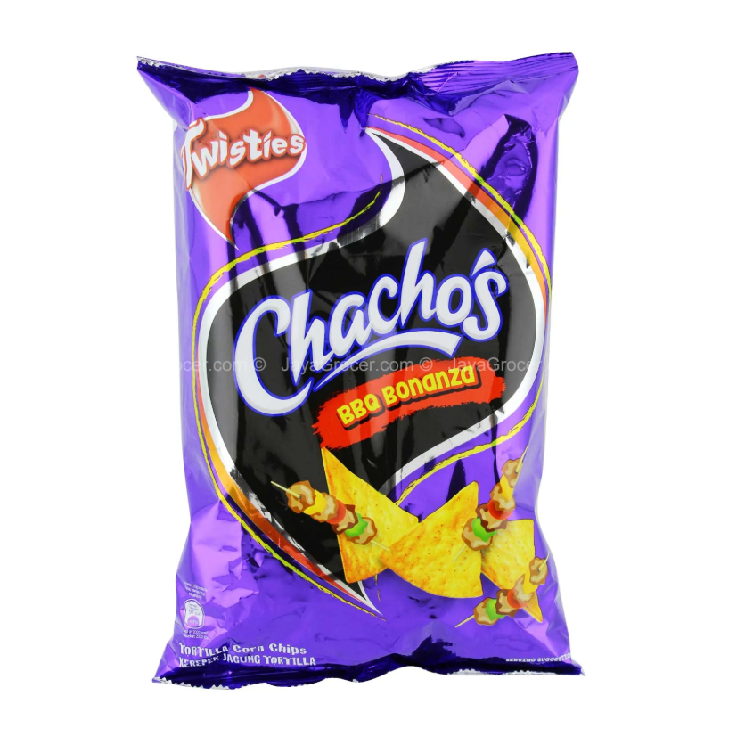 Chachos Tortilla Corn Chips BBQ Bonanza Flavour 160g