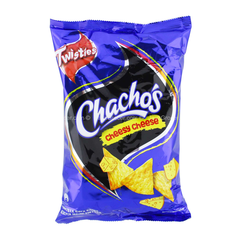 Chachos Tortilla Corn Chips Cheesy Cheese Flavour 160g _0