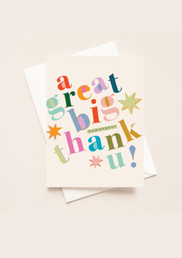 Great Big Thank you Card (A5)