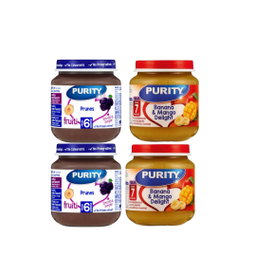 4 x Purity 7 Months 125ml Assorted 