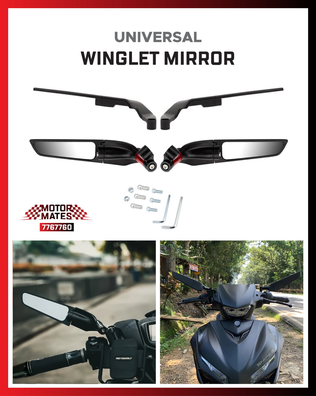 Universal Winglet Mirror