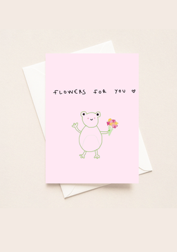 Flowers For You Card (A5)