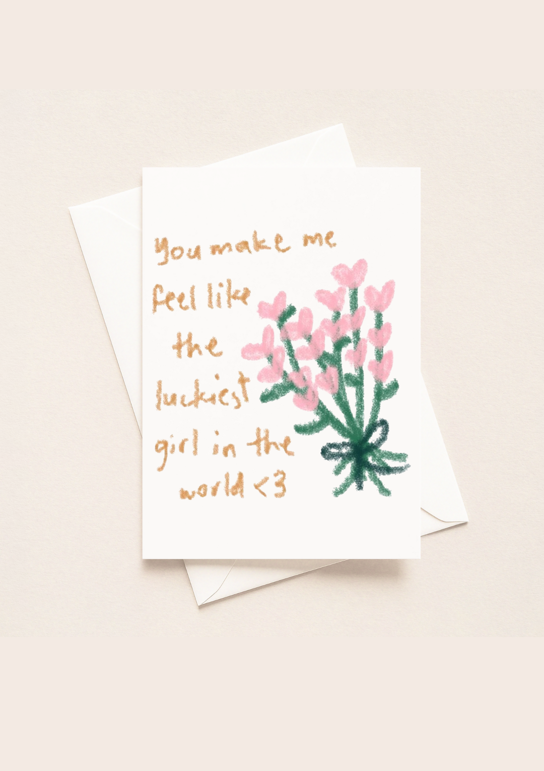 Luckiest Girl In The World Card (A5)